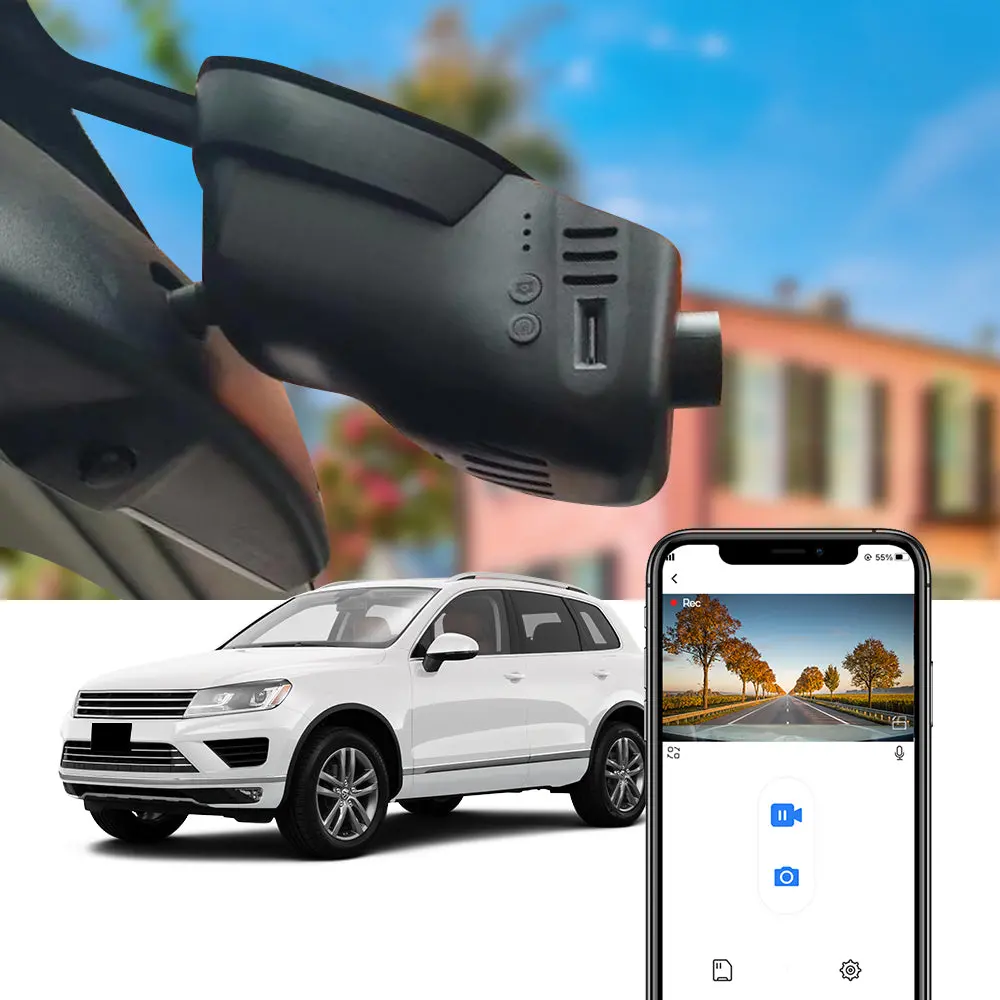 Fitcamx Dash Cam For Volkswagen Vw Touareg 2011-2018 1