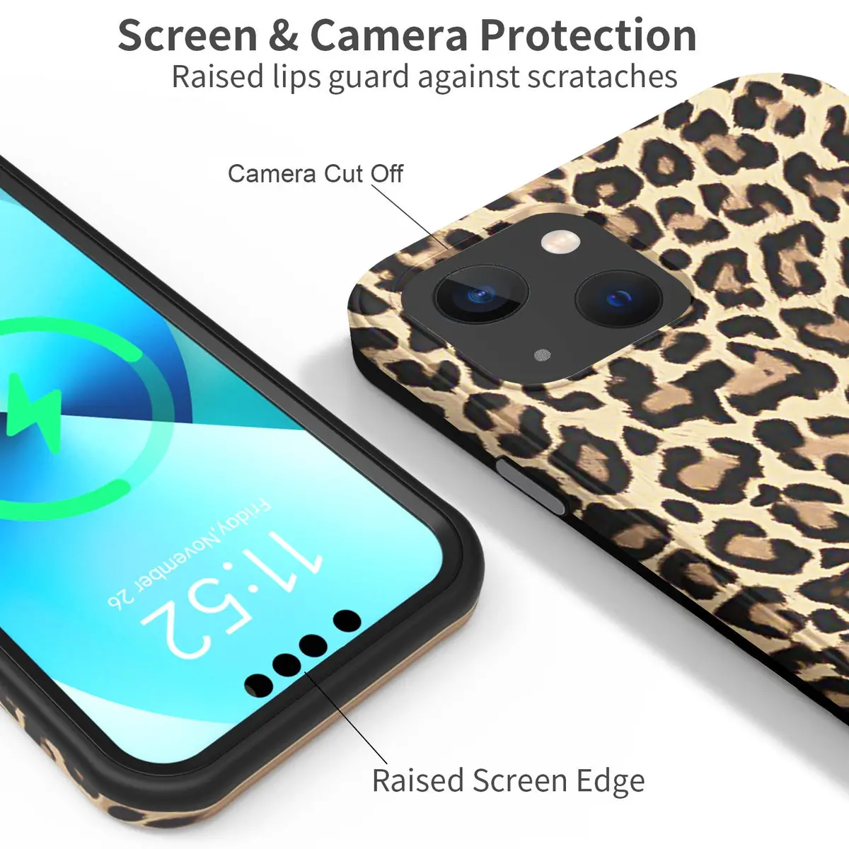Black Leopard Case For Iphone 6