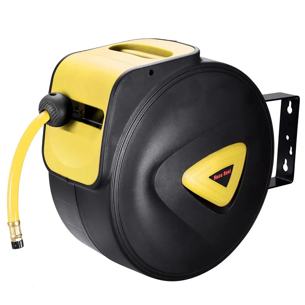 Yescom Retractable Air Hose Reel 100Ft Auto Rewind Wall Mount 1