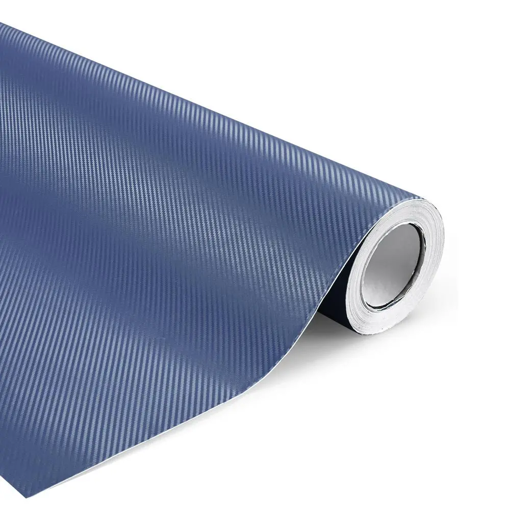Yescom Carbon Vinyl Wrap Roll 5' X 98' Auto Car 3D Sticker Blue 1
