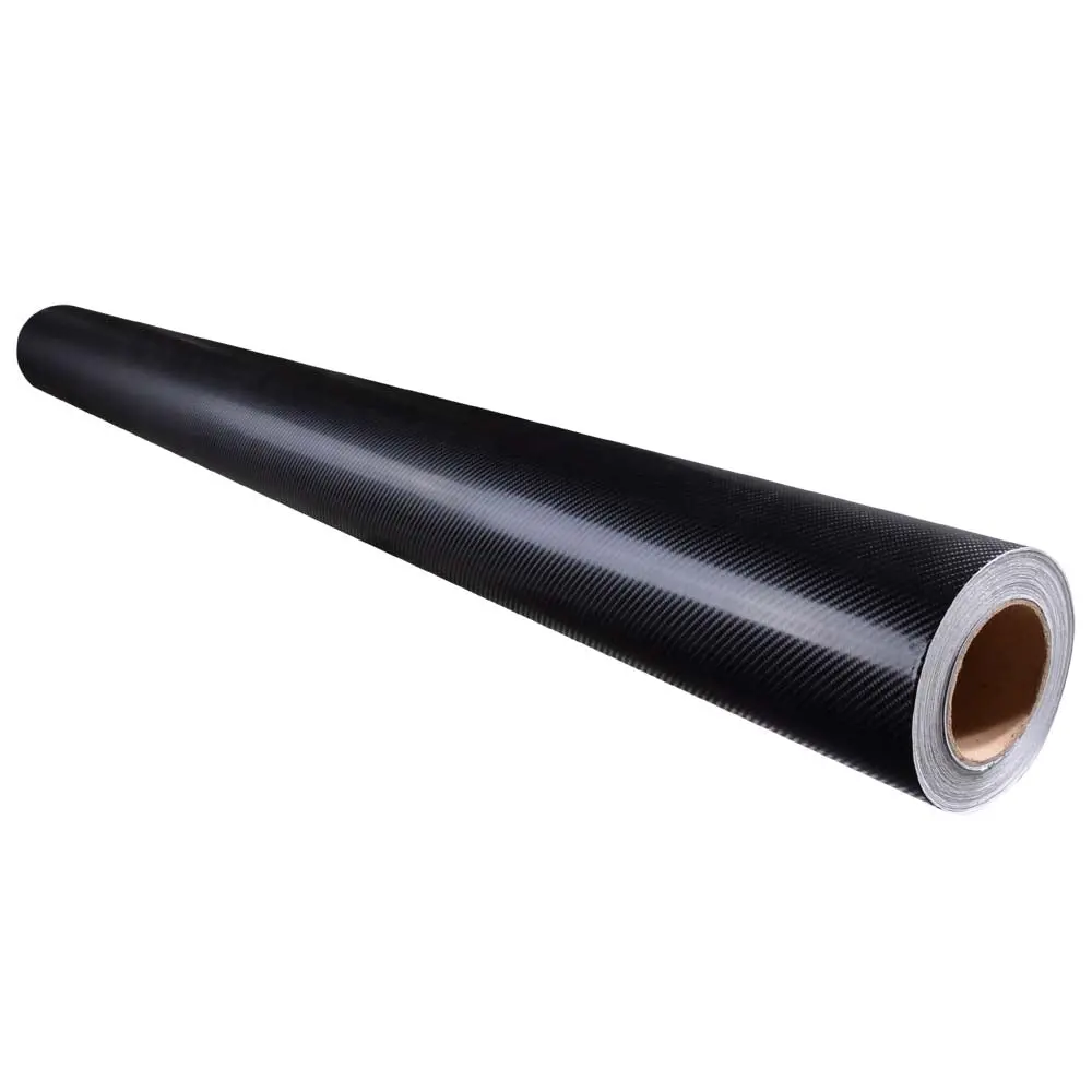 Yescom Carbon Vinyl Wrap Roll 5' X 100' Auto Car 4D Sticker Black 1