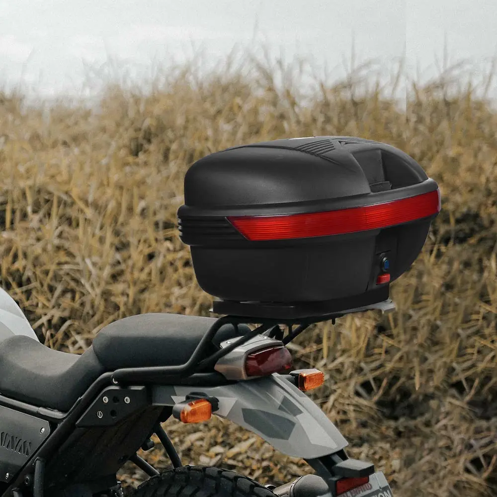 Yescom Motorcycle Scooter Trunk Tail Box Topcase Black 1