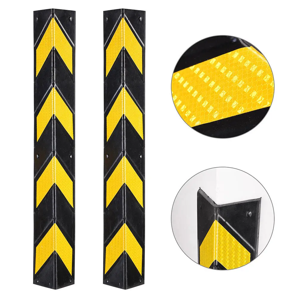 Yescom 2Pcs Rubber Corner Guards For Walls Reflective 31" 1