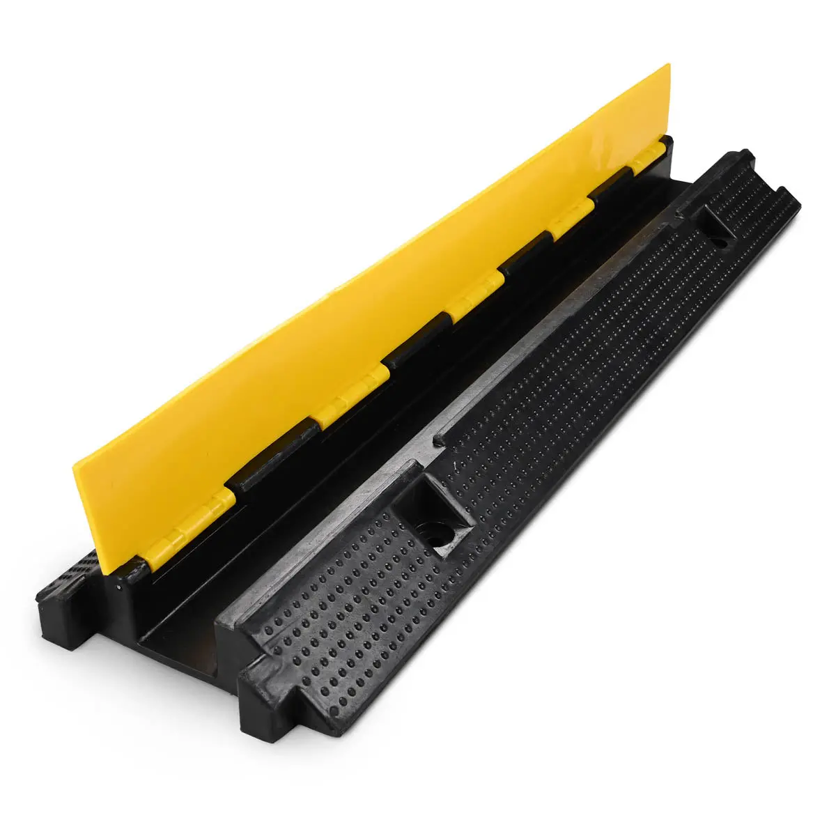 Yescom Cable Ramp Protector Rubber Cable Cover 1-Channel For 2" Cables 1