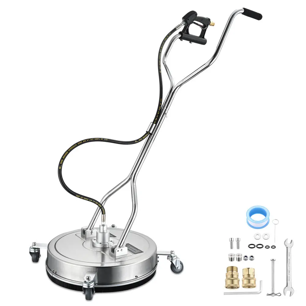 Yescom 20In Pressure Washer Surface Cleaner Dual Handle 4500Psi 1
