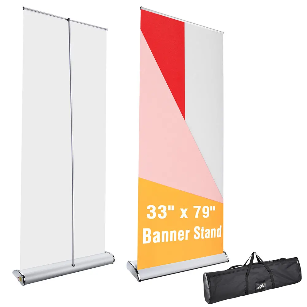 Yescom 33 X 79 In Aluminum Trade Show Retractable Banner Stand 1