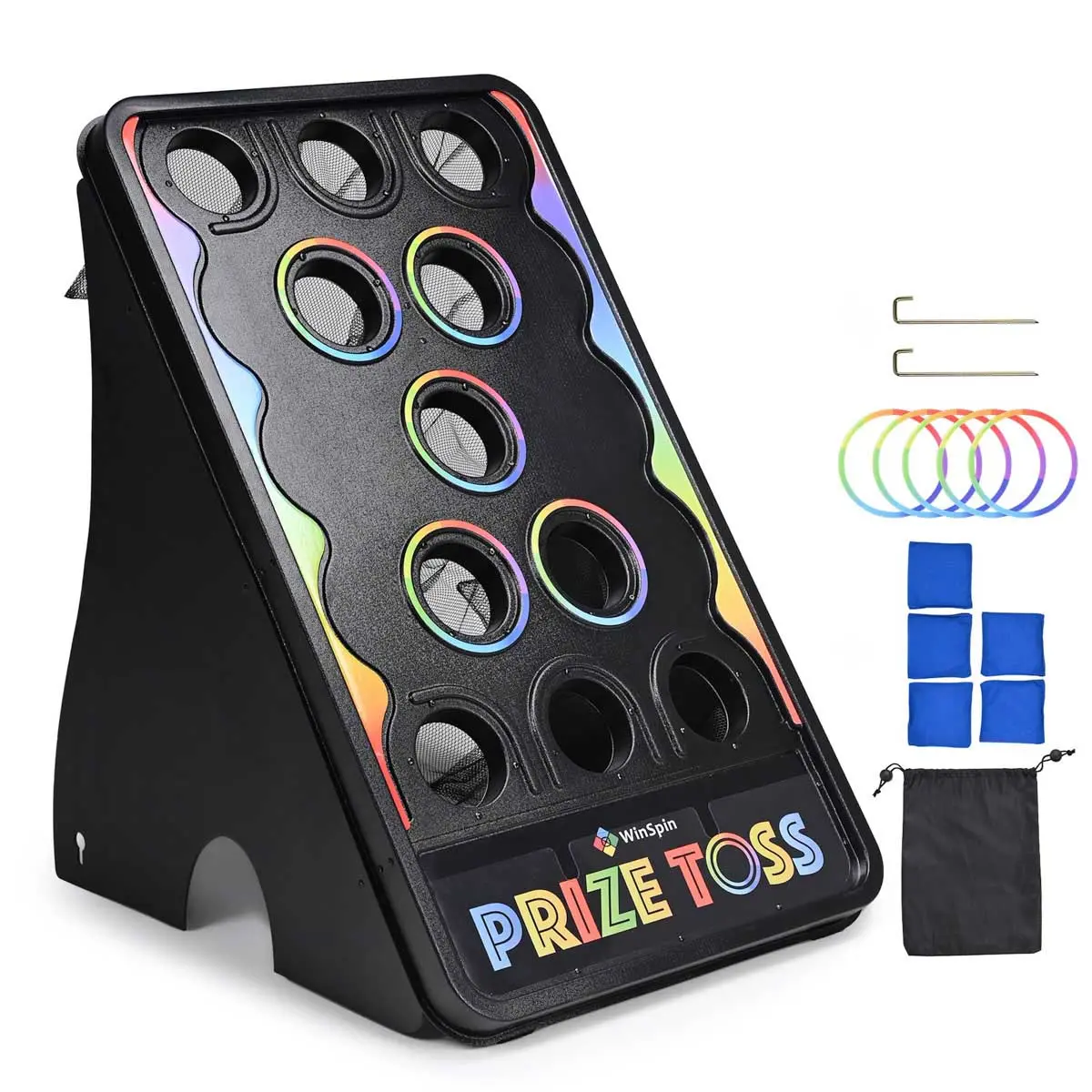 Winspin Outdoor Bag Toss Game With Board & 5 Bean Bags 1