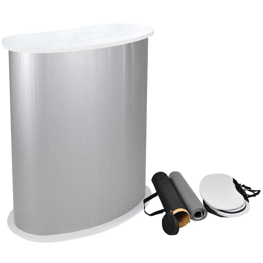 Yescom Trade Show Display Podium Table Counter Stand White 1