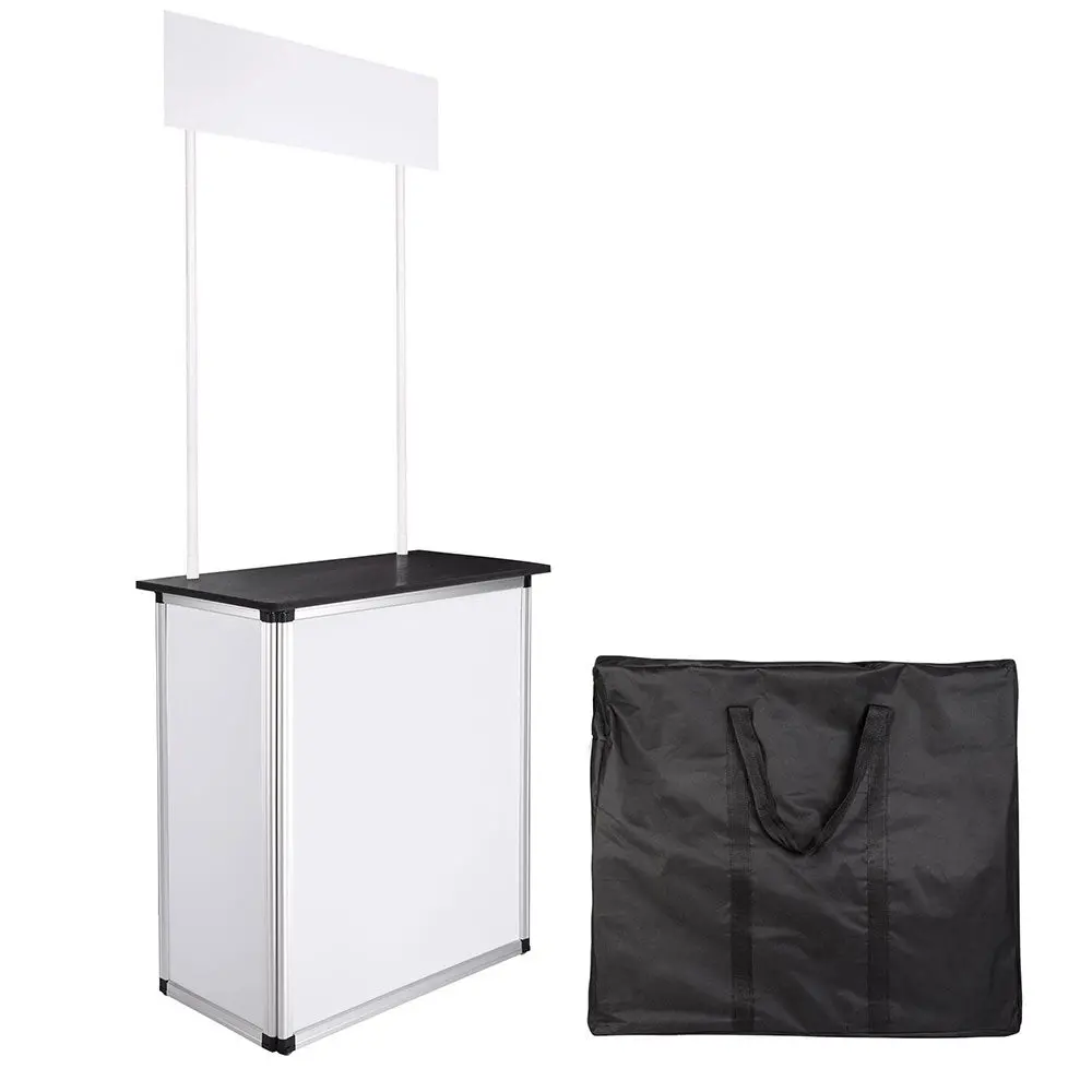 Yescom Foldable Promotional Trade Show Counter Wood Countertop Demo 1