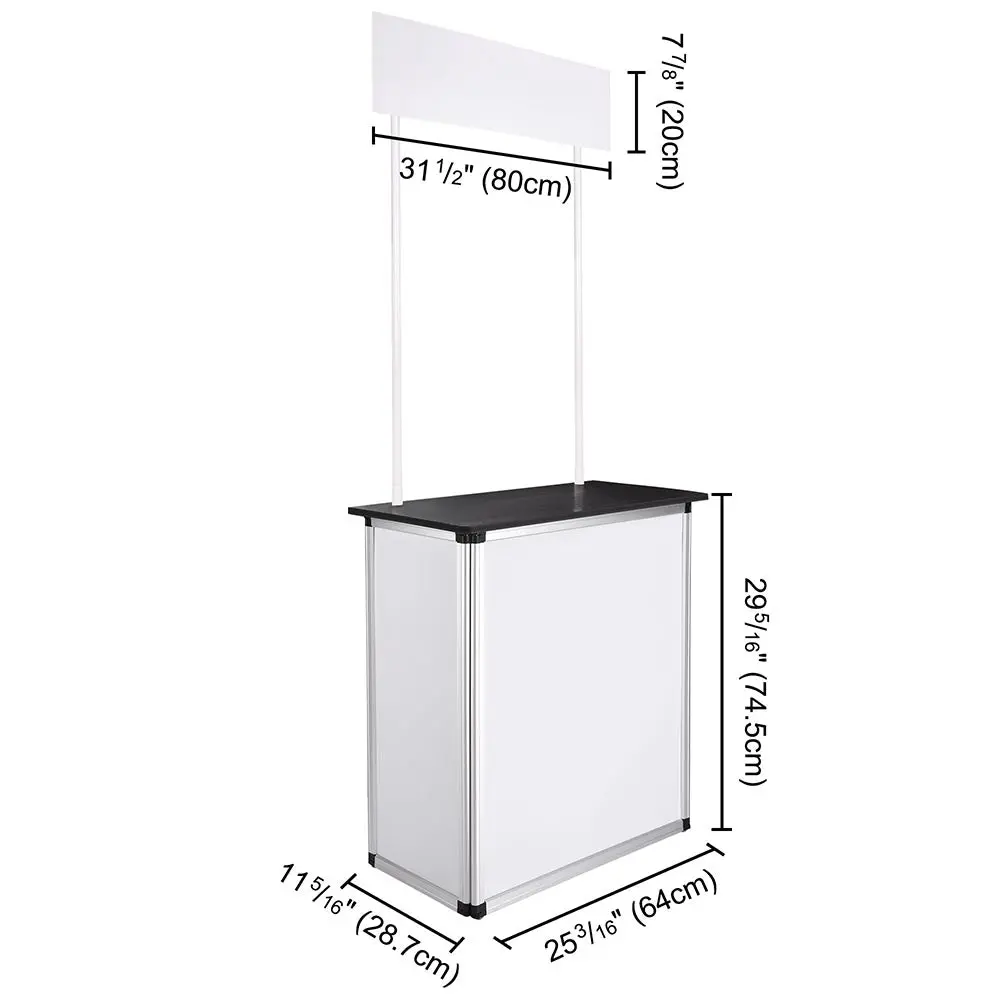 Yescom Foldable Promotional Trade Show Counter Wood Countertop Demo 2