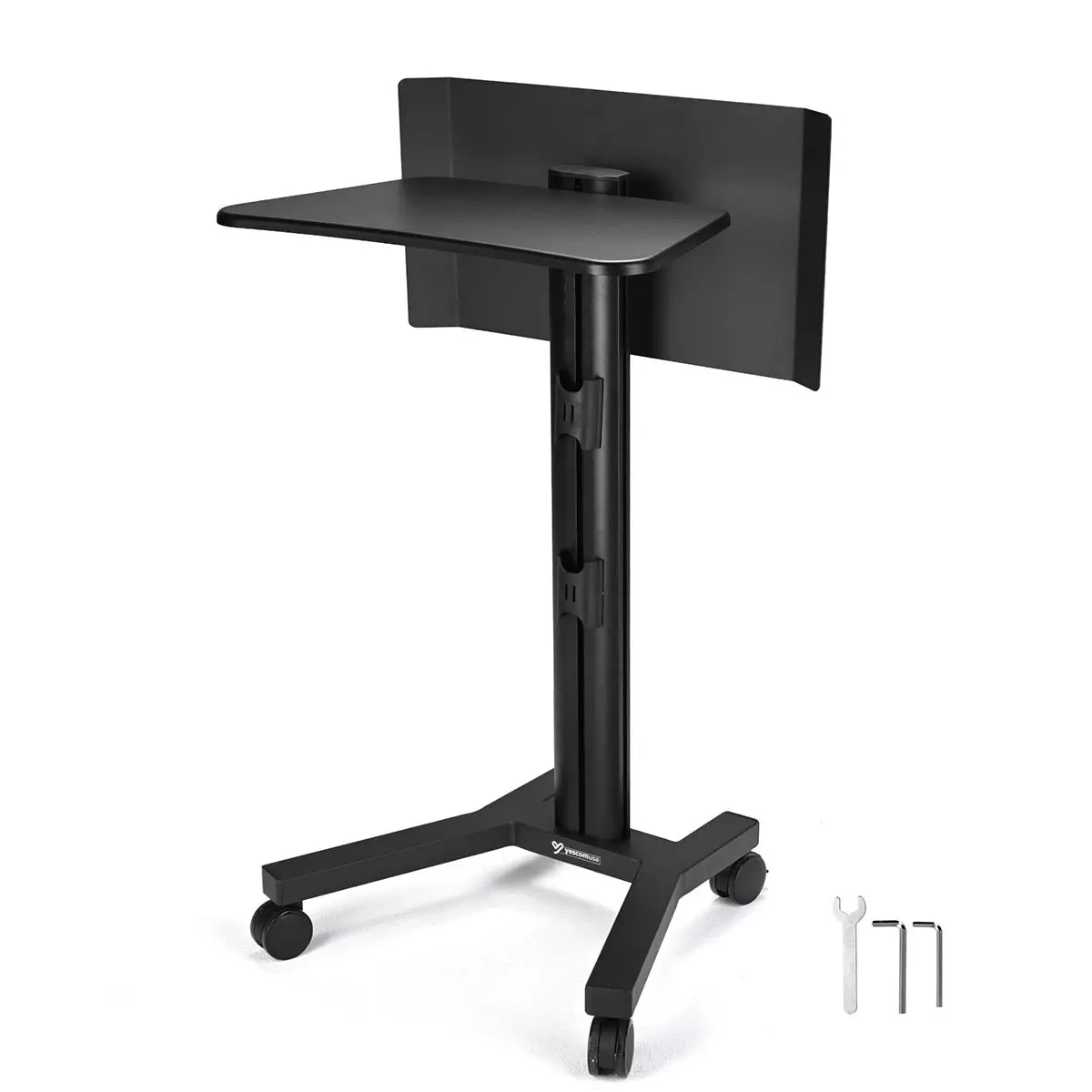 Yescom Mobile Laptop Stand Podium Desk Lectern On Wheels 1
