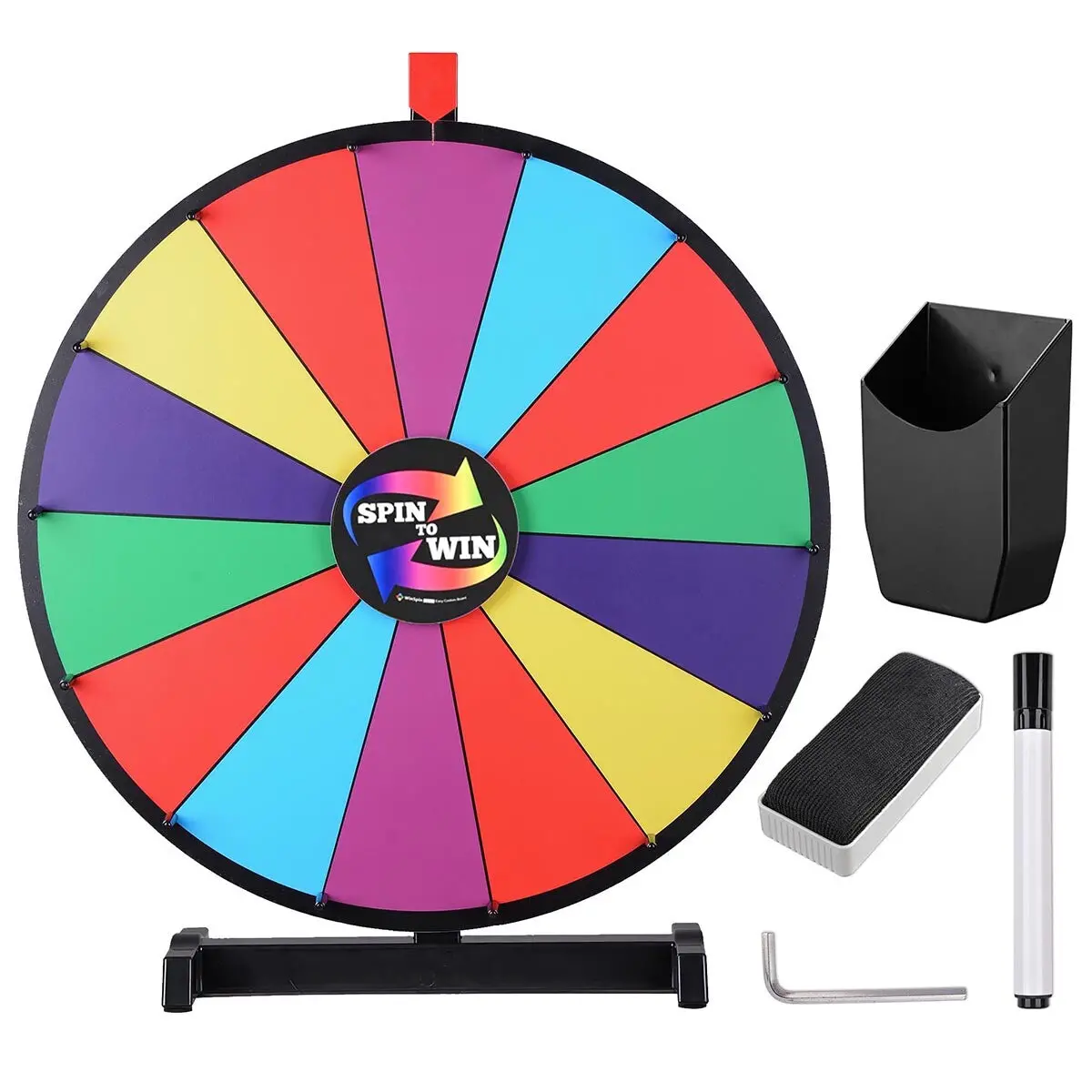 Winspin 24" Tabletop Prize Wheel Colorful Dry Erase 1