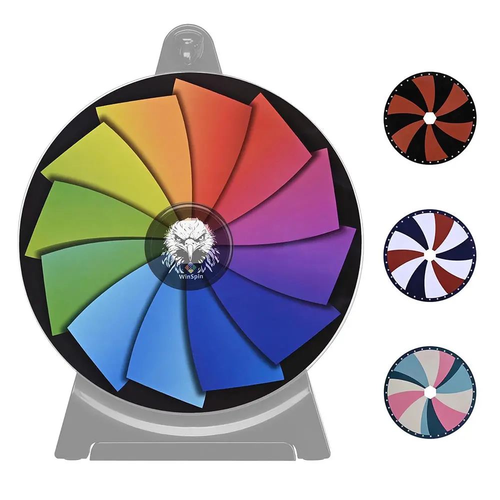 Winspin 12" Personalized Prize Wheel Templates(4X) 1