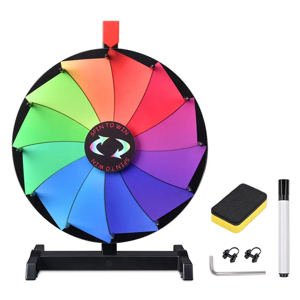 Winspin 15" Prize Wheel Tabletop Breeze Wheel 12-Slot 1