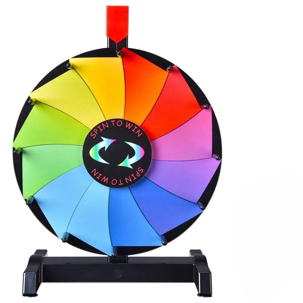 Winspin 12" Wall Mounted And Tabletop Prize Wheel 12 Slots 1