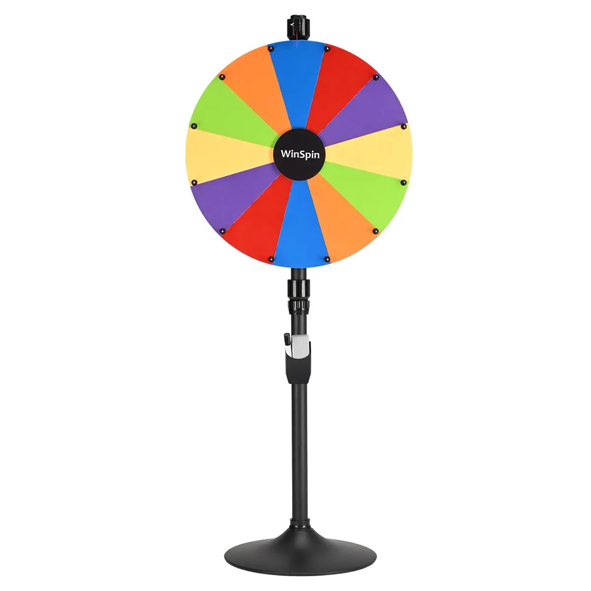 Winspin 24" 14 Slot Floor Stand Color Clicker Dry Erase Prize Wheel 2