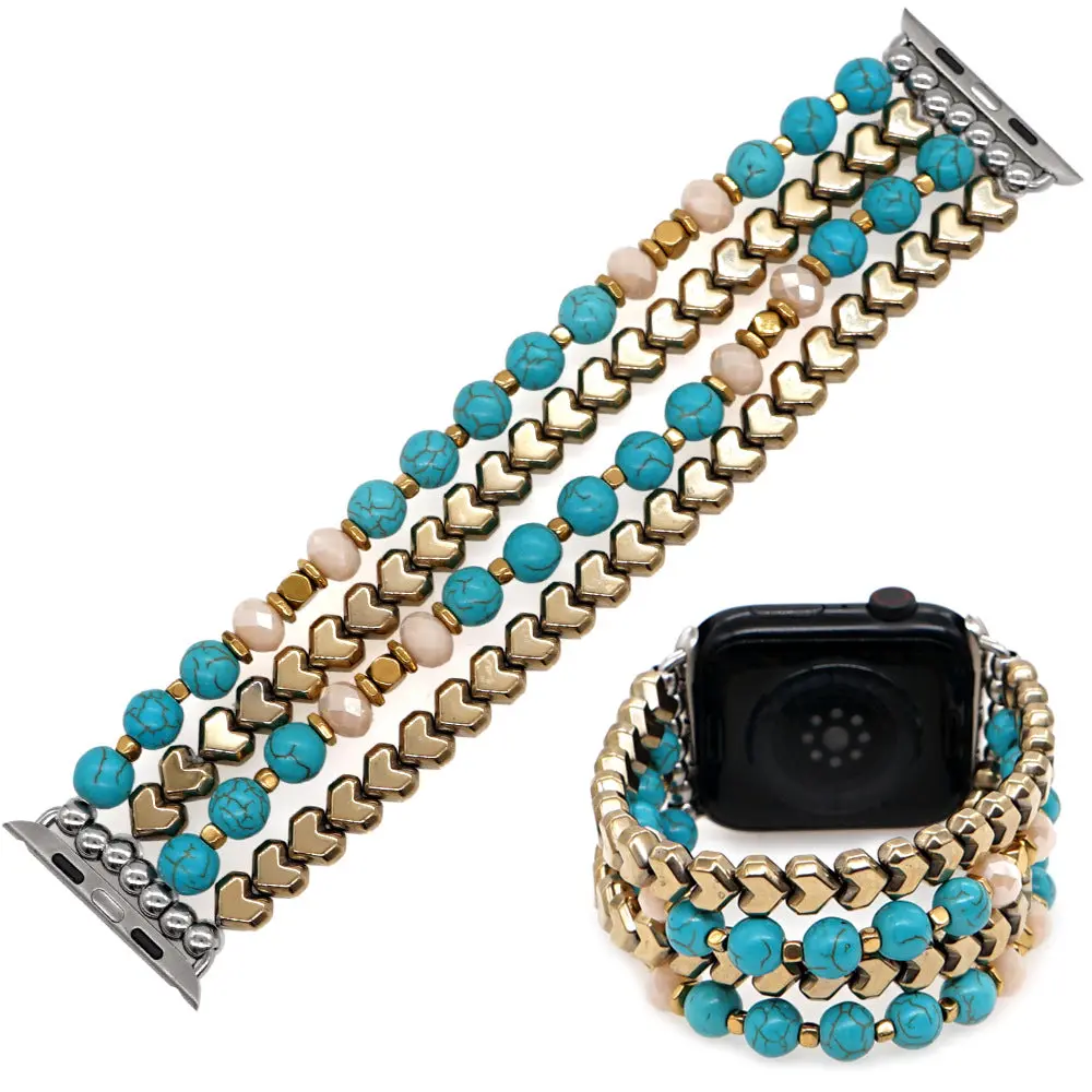 Bohemian Beaded Heishi Bracelet Band For Apple Watch Multiple Styles/Colors Available 1
