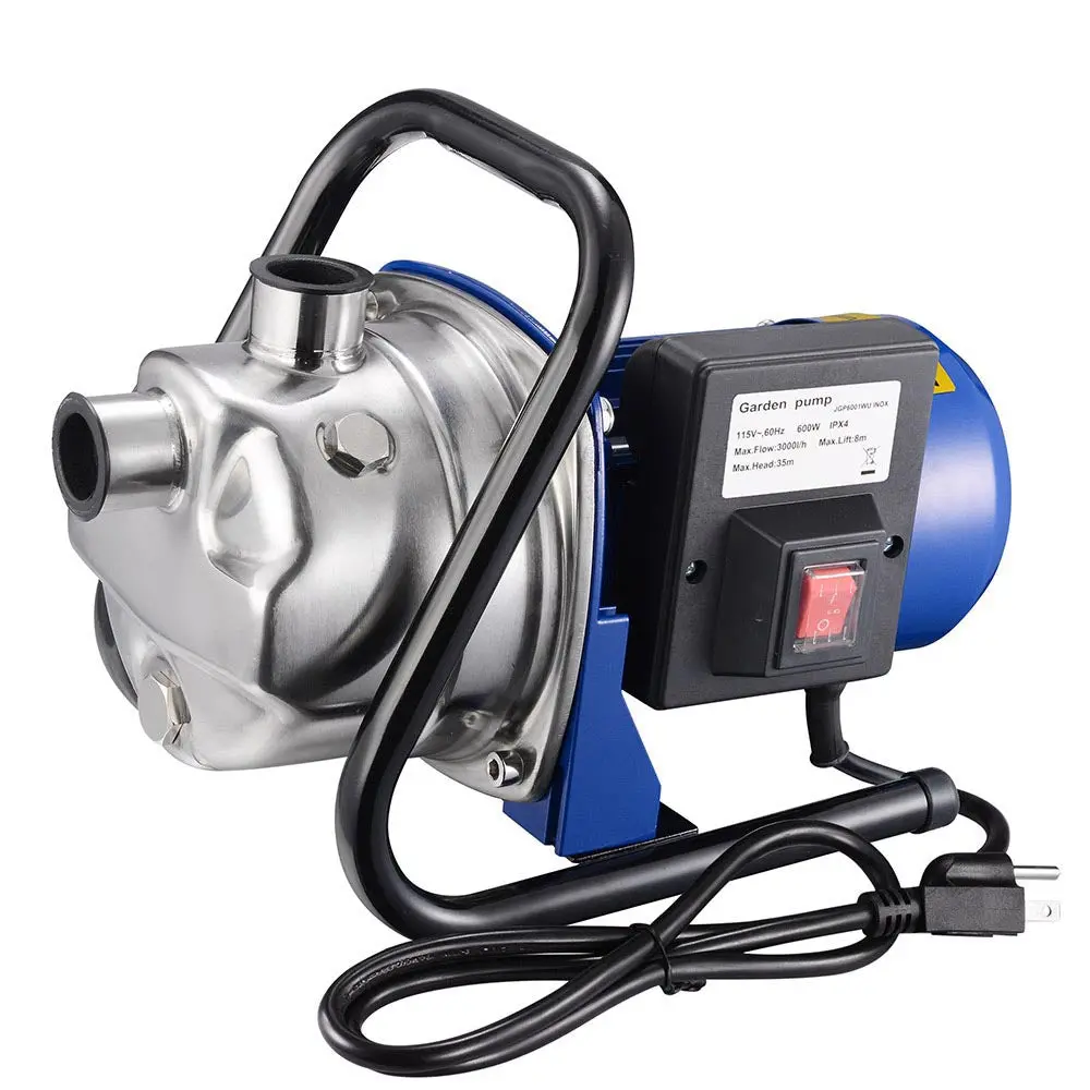 Yescom Water Pump Electric Irrigation Pump Stainless Steel 3/4Hp 660Gph 1