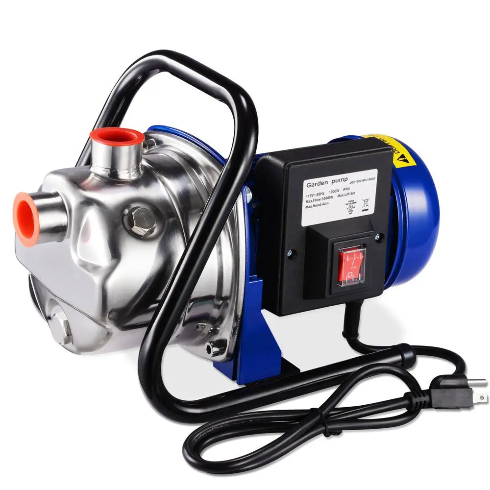 Yescom Water Pump Electric Irrigation Pump Stainless Steel 1.3Hp 770Gph 1
