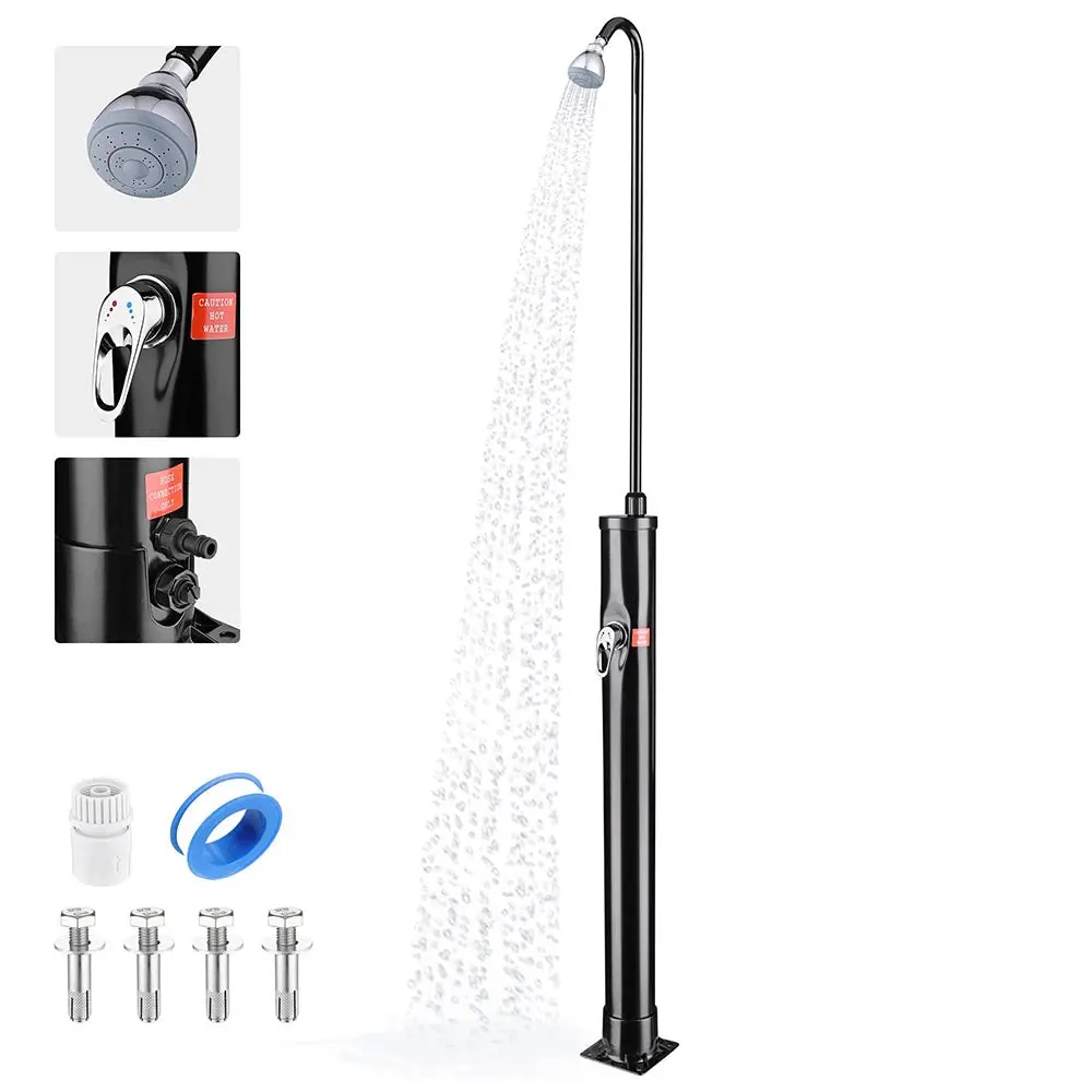 Yescom 7 Ft Pool Spa Heated Solar Shower Base W/ Sprinkler 1