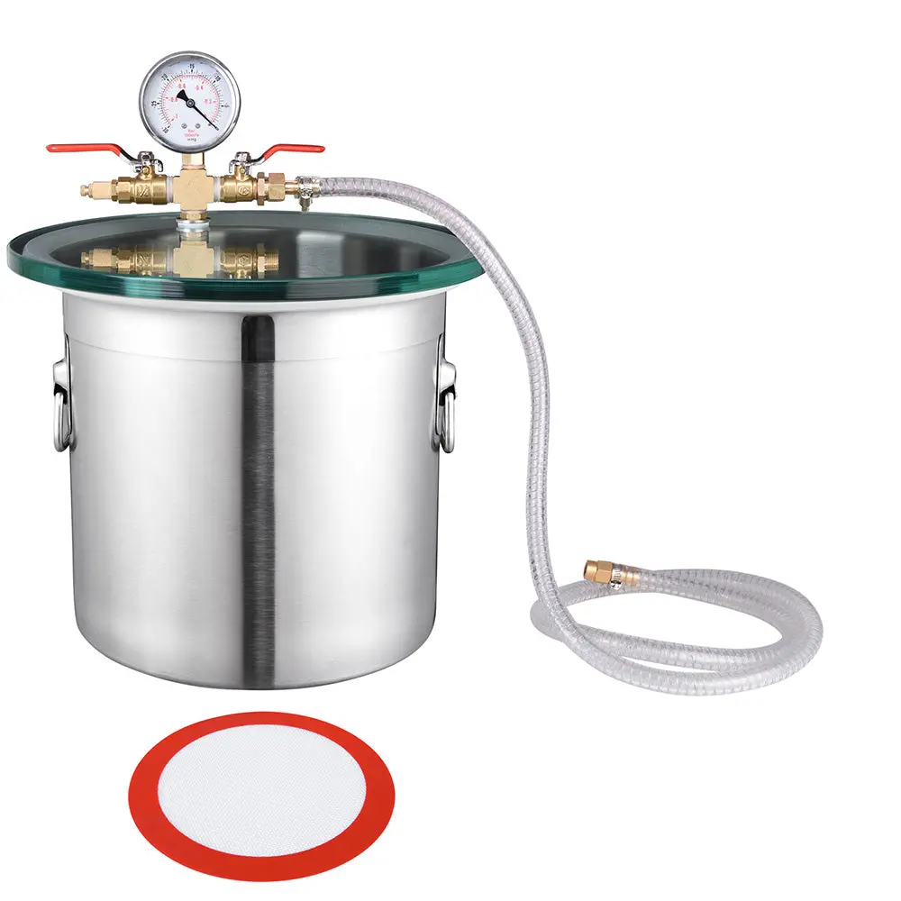 Yescom Degassing Vac Chamber W/ Gasket Lid 3 Gallon Stainless Steel 1