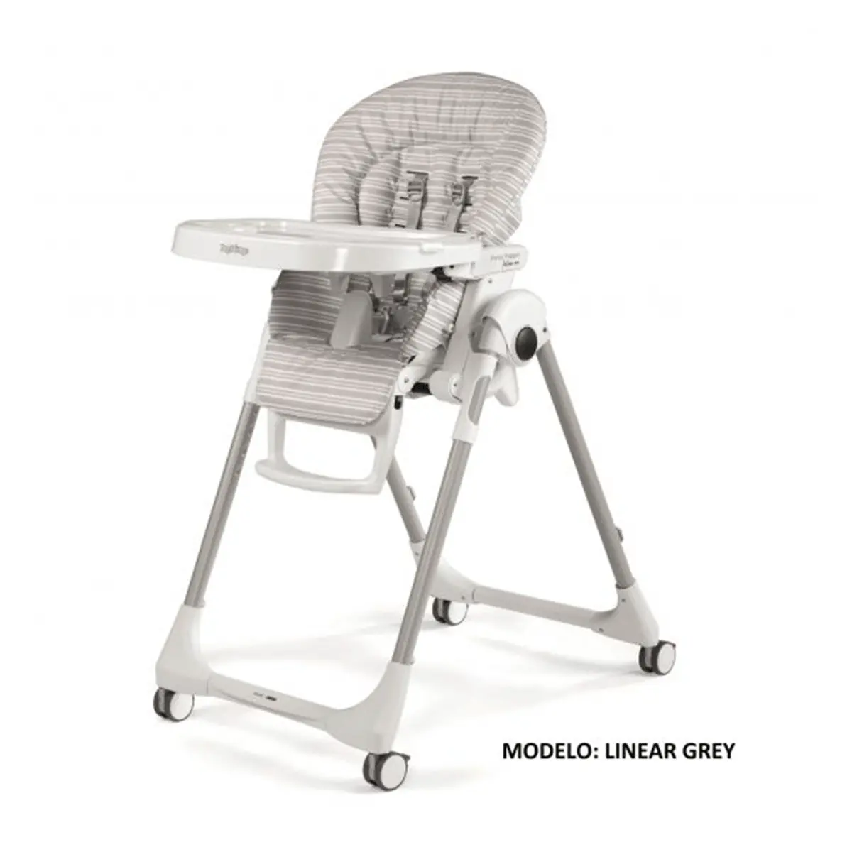 Silla Alta Prima Pappa Follow Me 2 En 1 Peg-Perego - Linear Grey 1