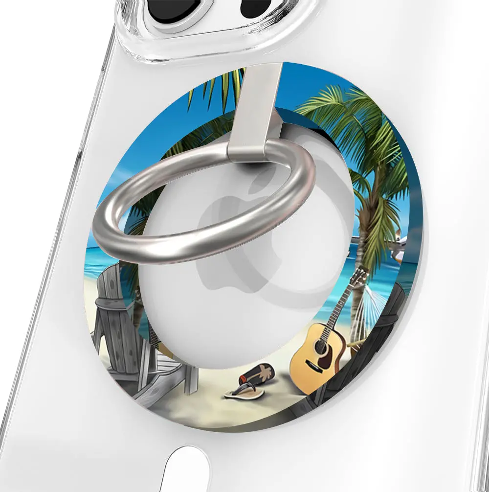Beach Please Hold It Fancy Magsafe Grip Ring 1