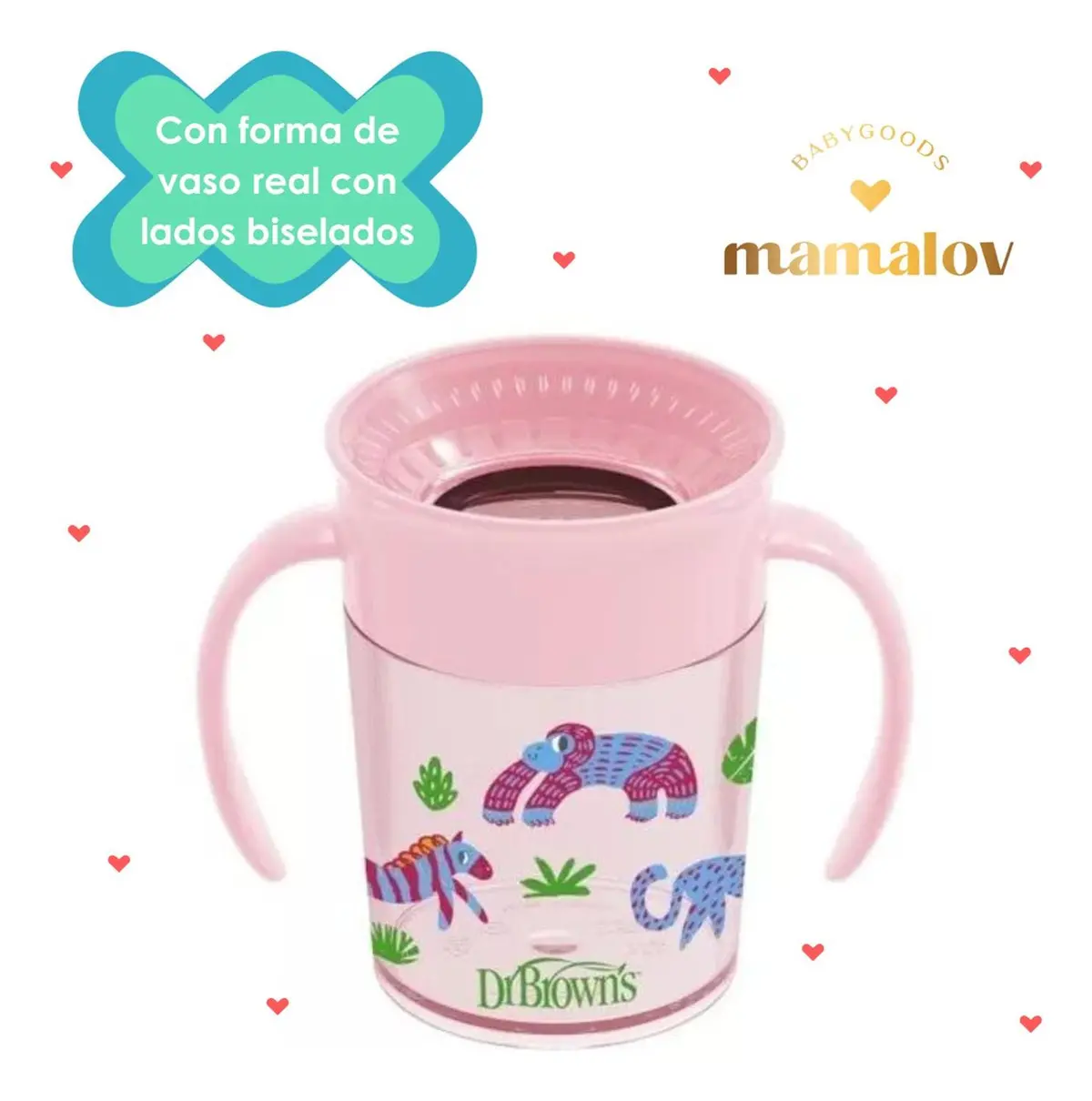 Vaso Transicion 360 7Oz - Rosa Tc71005 Dr. Brown's 2