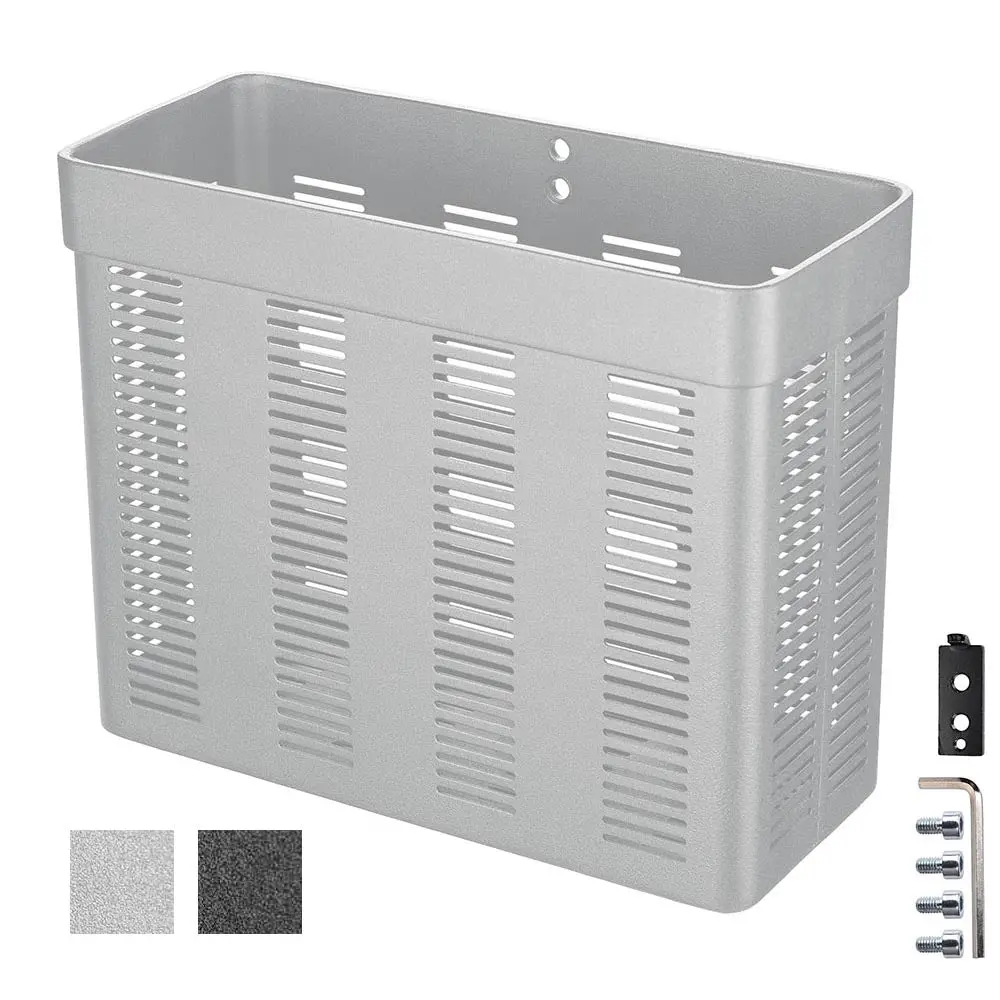 Yescom Mobile Computer Cart Metal Storage Basket 1