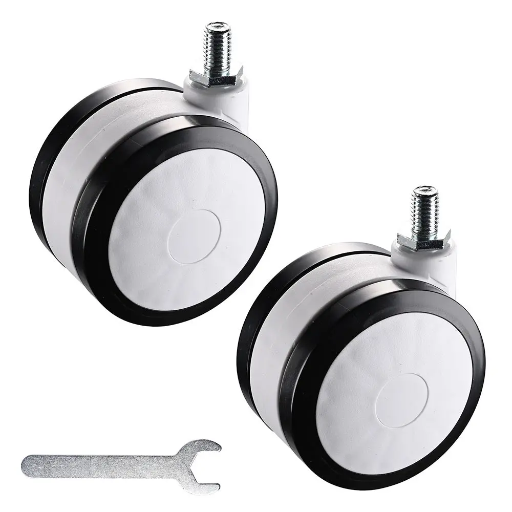Yescom Mobile Computer Cart Swivel Caster Wheels 2Pcs 1