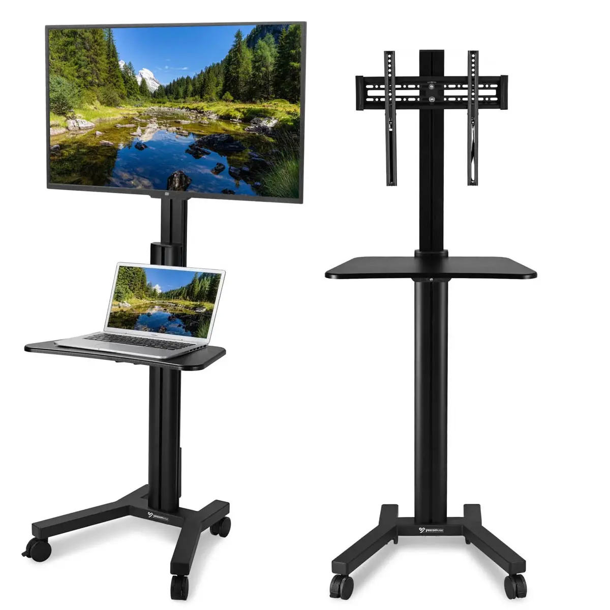 Yescom Mobile Tv Stand With Mount For 32-65In Monitors Office Classroom 1