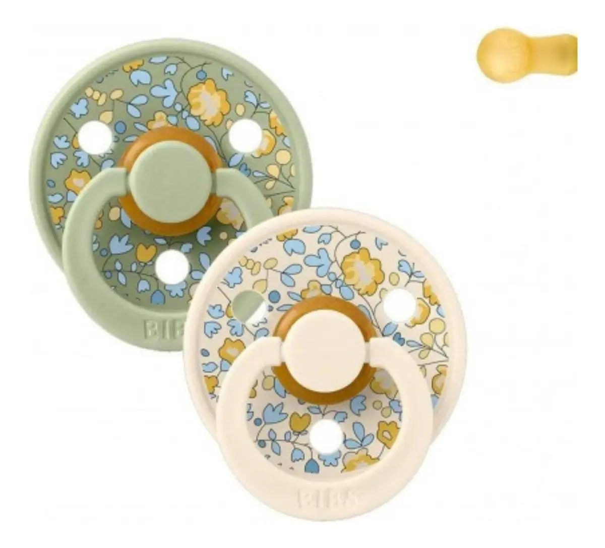 Chupones Sin Bpa 2 Pzas 6-18 Meses Estampado De Flores - Sage Mix - Bibs 1