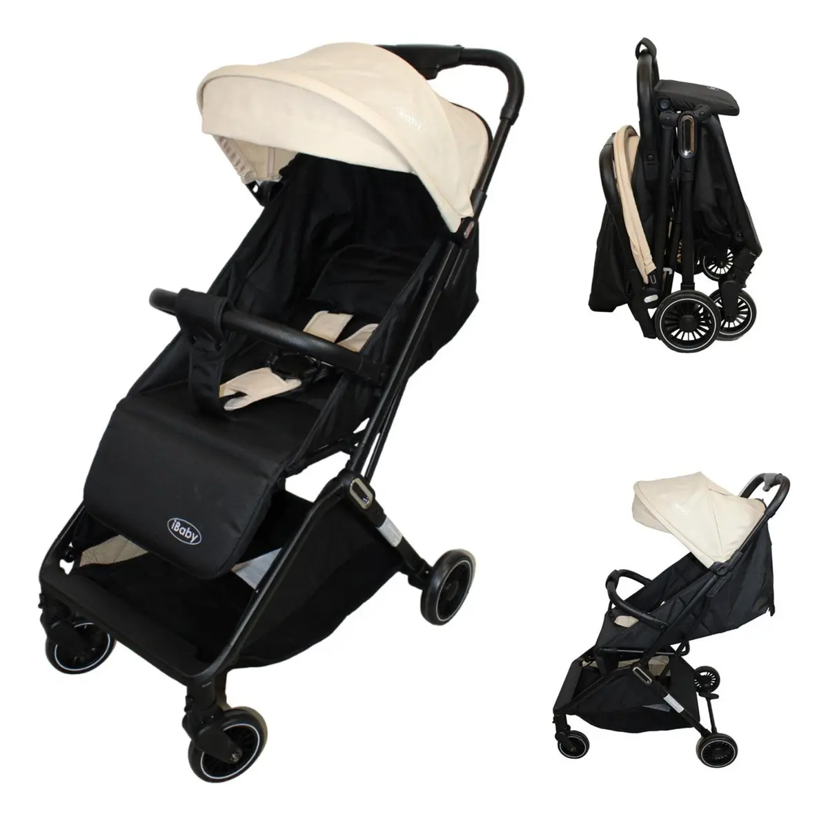 Carriola De Bebe Compacta Ligera Mini Bit Rosa Ibaby 2