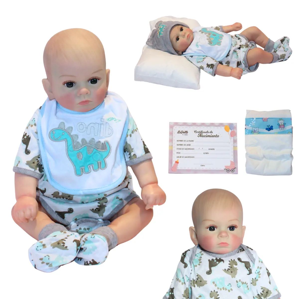 Muñeco Reborn Julian 48Cm Redoll | Caucho Suave Full Body Y Movimiento Real | Set De 5 Accesorios 1