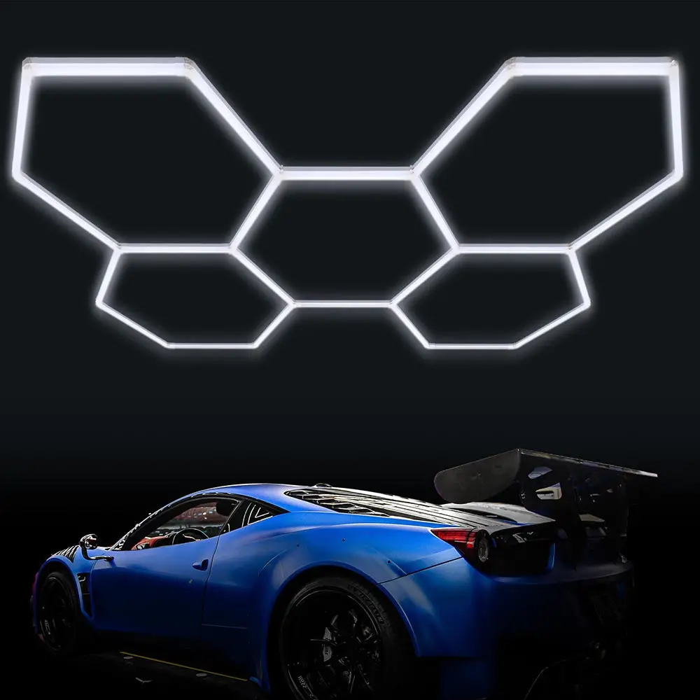 Yescom Upgrade Hexagon Garage Light Retail Salon Studios 24Ct/Pk 1