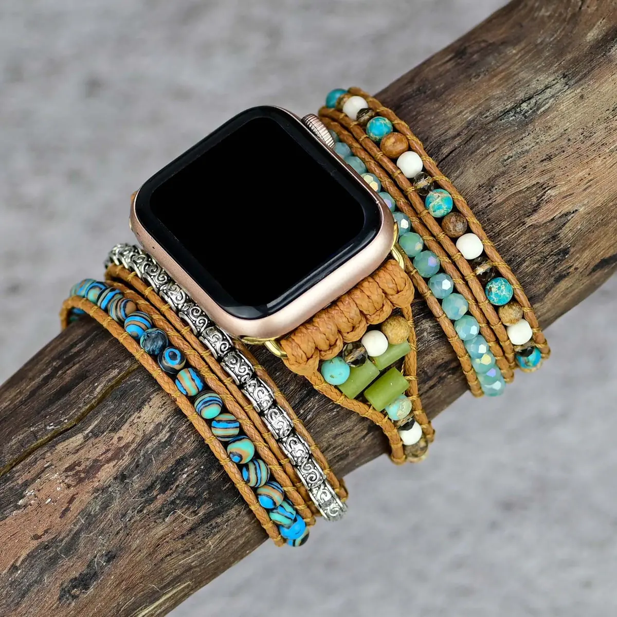 Western Turquoise Bohemian Wrapsody Bracelet Band For Apple Watch 1