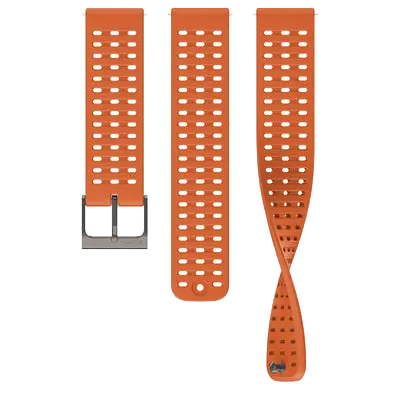 Suunto 22Mm Athletic 2 Silicone Strap Canyon Orange S+M 1
