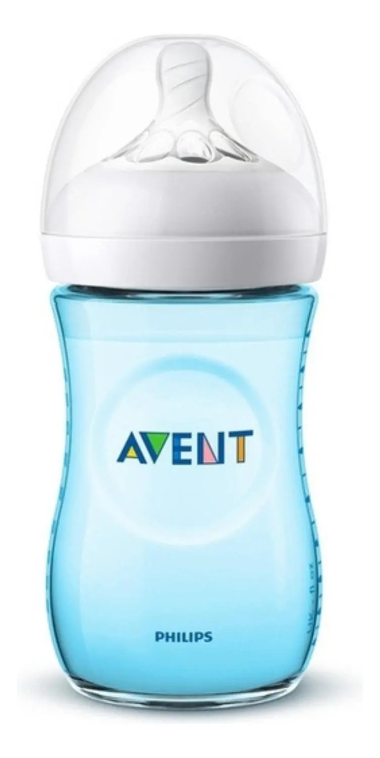 Biberon Natural 260Ml 9Oz - Azul Scf035/17 Avent 1