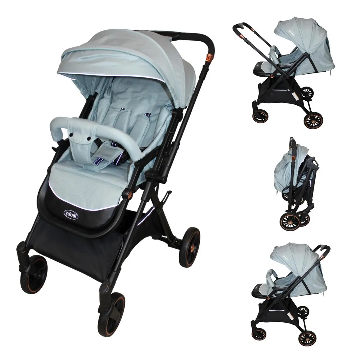Carriola De Bebe Compacta Reversible Tremiti Ibaby 4