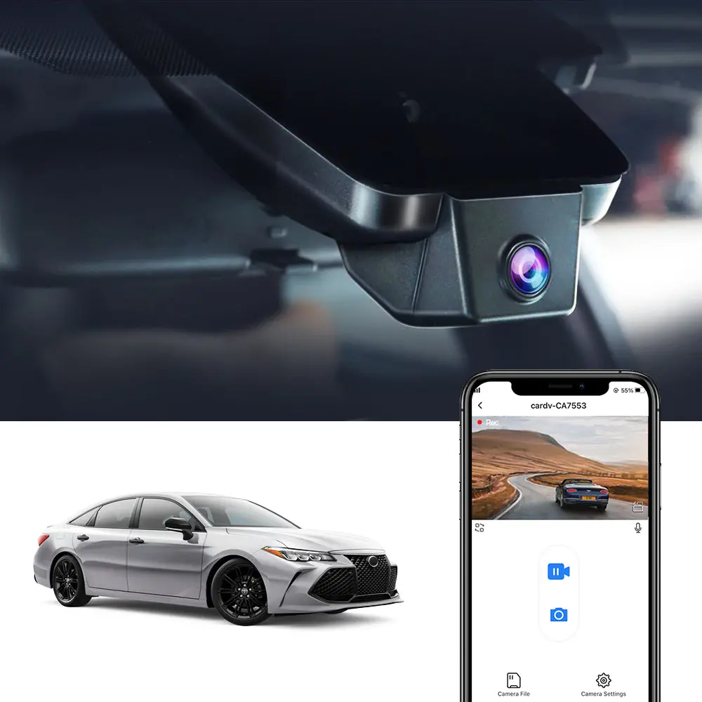 Fitcamx Dash Cam For Toyota Avalon 5Th Gen 2019-2022 1