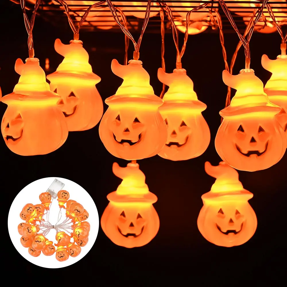 Yescom 10Ft Halloween String Lights Orange Pumpkin 20 Leds 1
