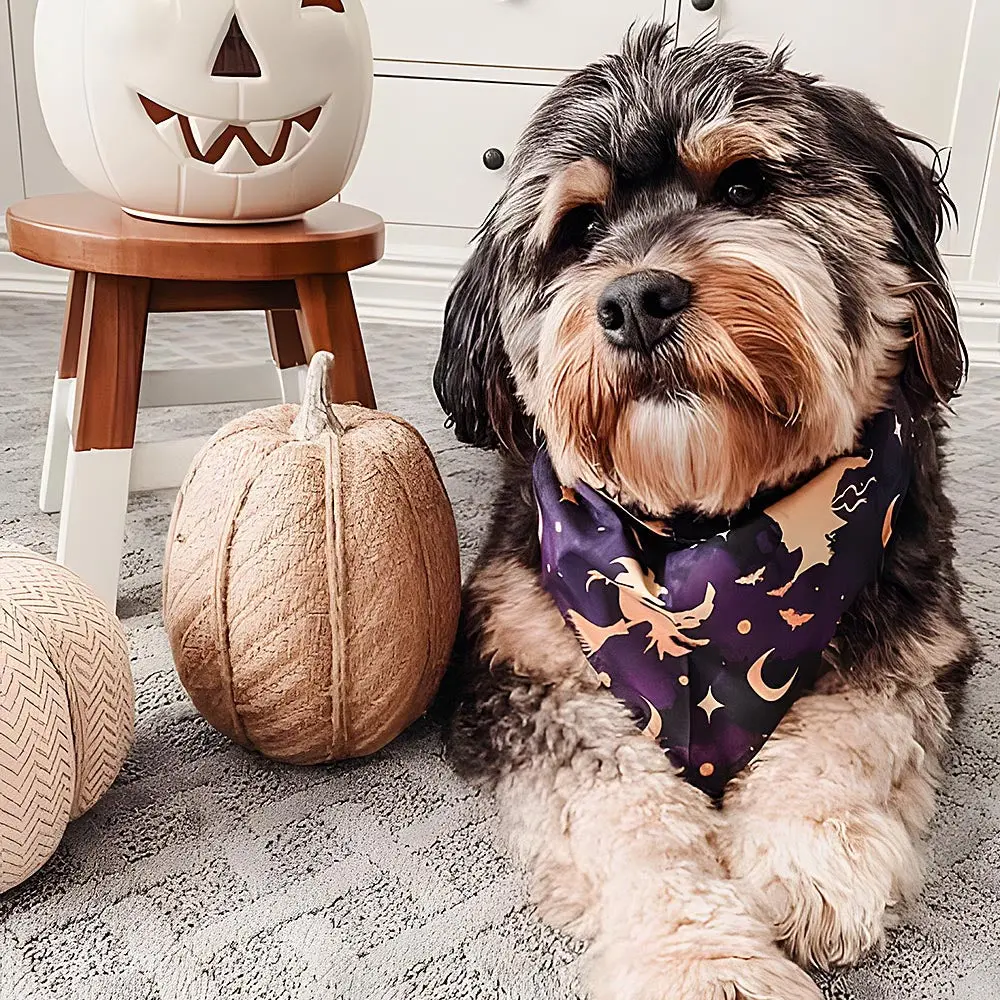 Yescom Halloween Dog Bandanas Washable Dog Handkerchief 10 Pack 32X21 1