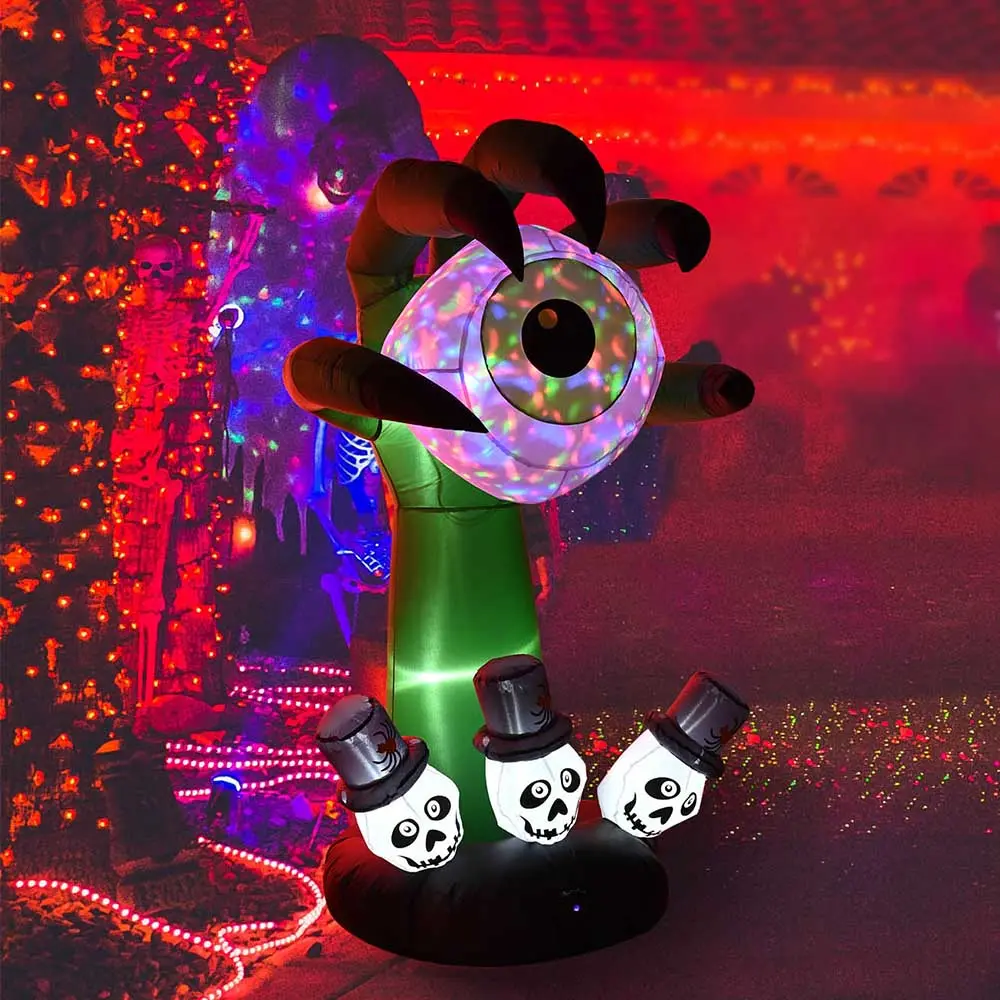 Yescom Inflatable Monster Hand Eyeball Motion Activated Sound 1