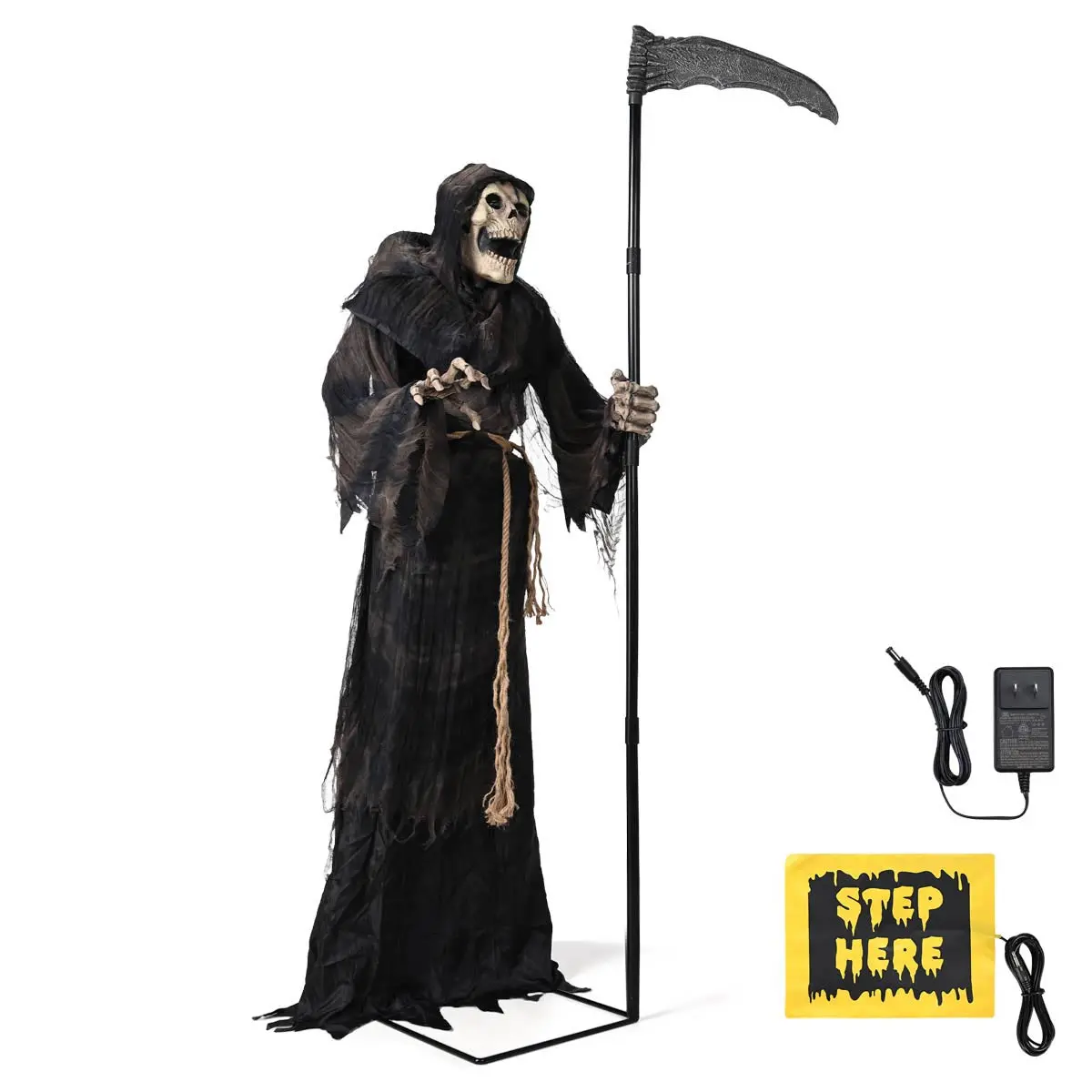 Yescom 6Ft Grim Reaper Halloween Decoration Haunted House Props 1