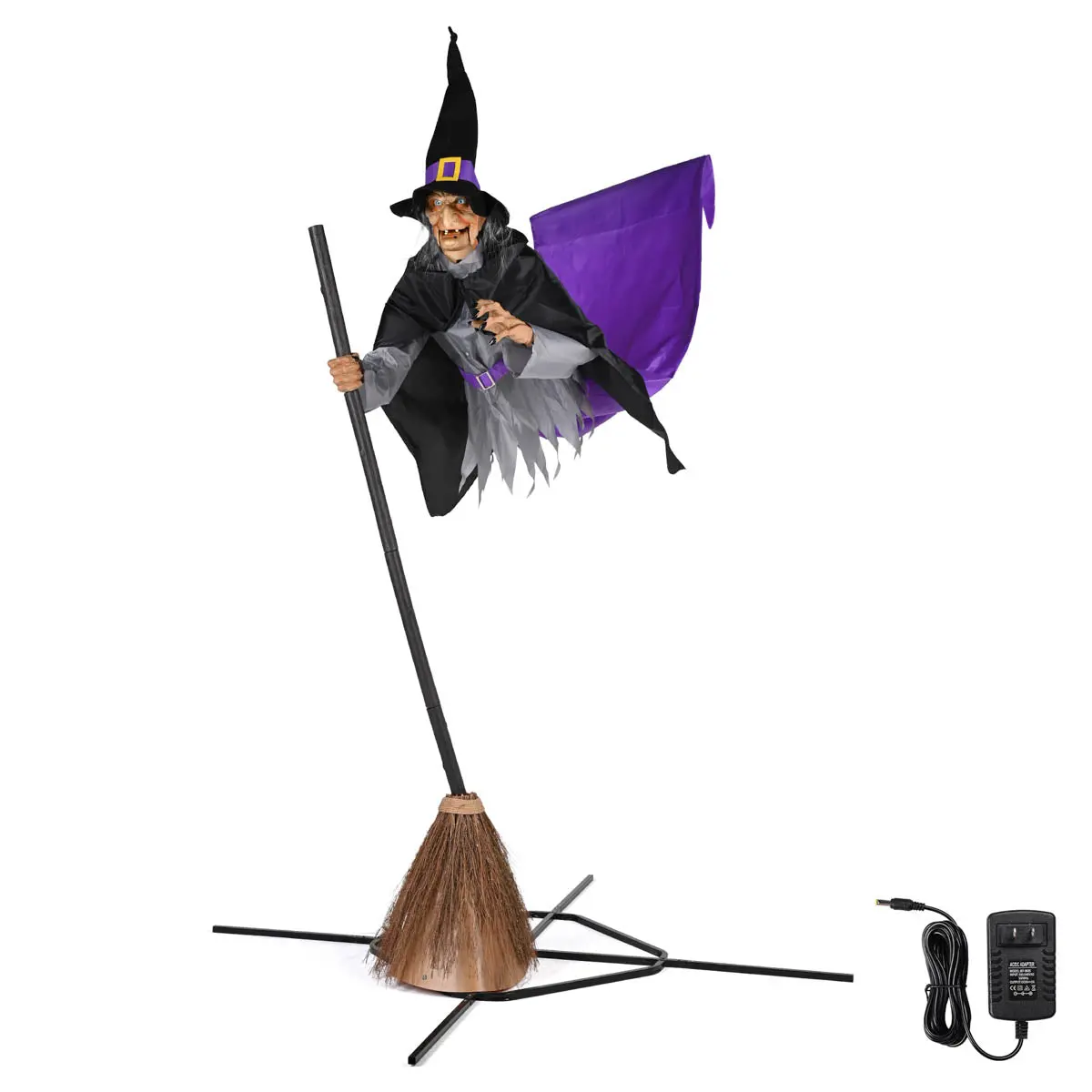 Yescom 9Ft Halloween Yard Decoration Flying Witch Animatronic 1