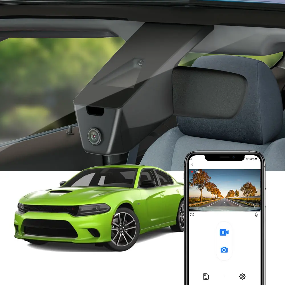 Fitcamx Dash Cam For 2015-2023 Dodge Charger 1