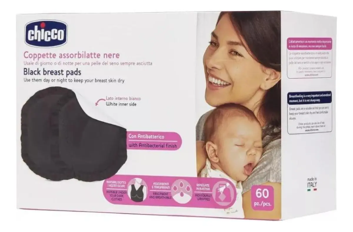 Almohadillas Absorbentes 60 Pzs - Negro 4391 Chicco 1