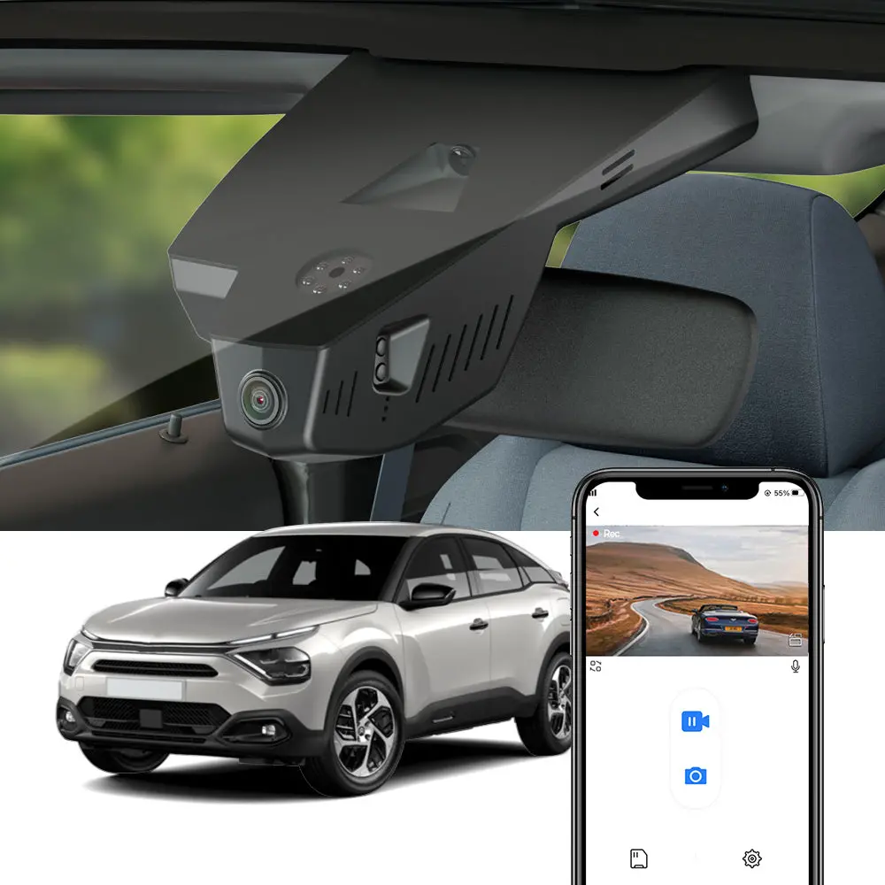 Fitcamx Dash Cam For Citroen C4 And E-C4 Mk Iii Generation 2021-2024 1