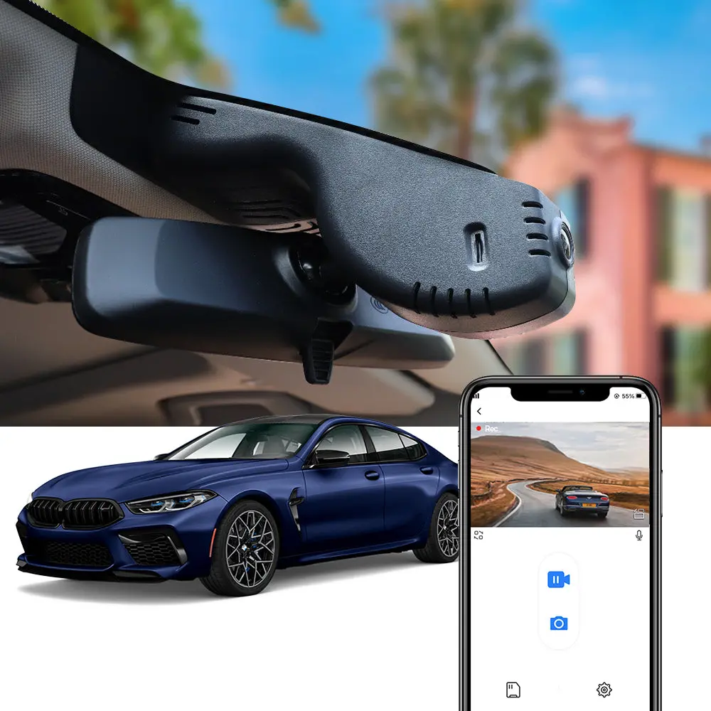 Fitcamx Dash Cam For Bmw 8 Series (G14/G15/G16) M8 (F91/F92/F93) 2019-2025 1