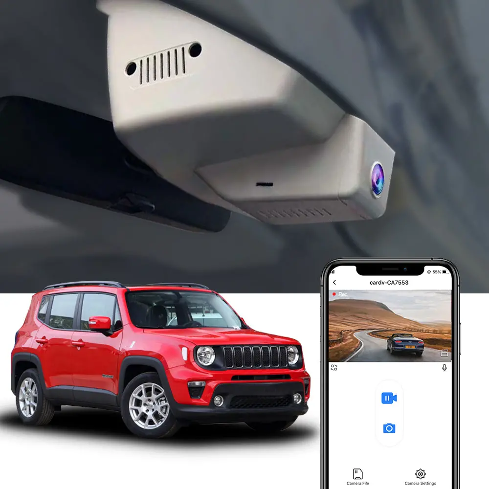 Fitcamx Dash Cam For Jeep Renegade 2015-2024 1
